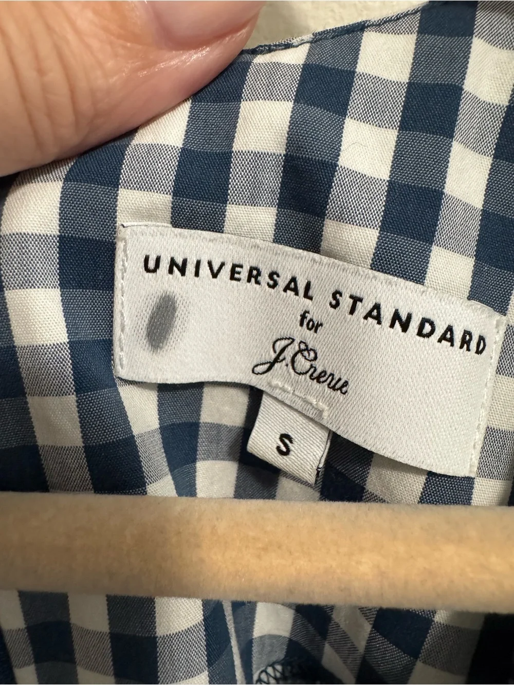 Universal Standard for J Crew Gingham Dress